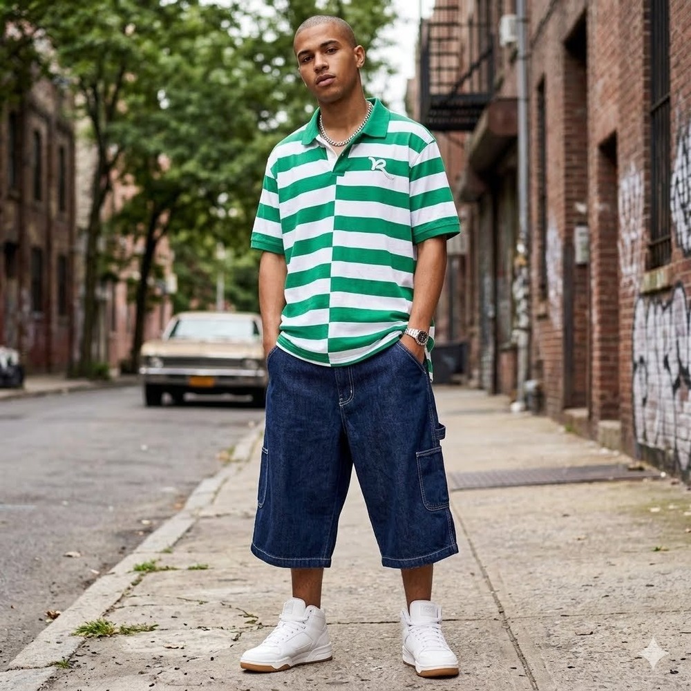 Rocawear Mens 2XL Polo Short Sleeve Baggy Hip‎ Hop Vintage Streetwear Y2K Urban